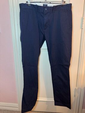 J. Crew Men's Dark Navy Stretch Chinos